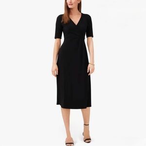 Donna Morgan black wrap dress in excellent condition​